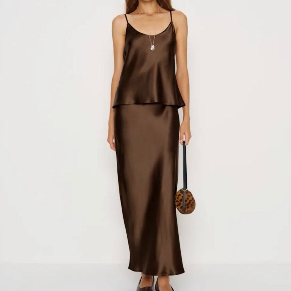 Reformation silk two piece set